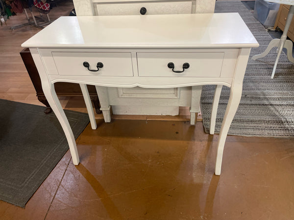 Two Drawer White Desk