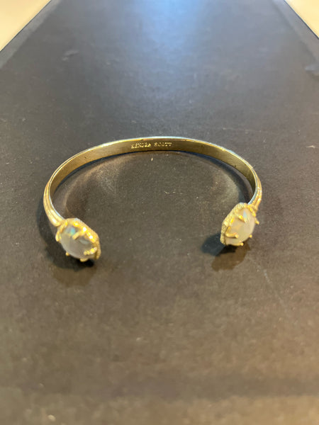 Kendra Scott Gold & Natural Stone Cuff Bracelet