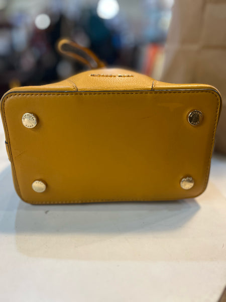 Michael Kors Mustard Draw String Crossbody