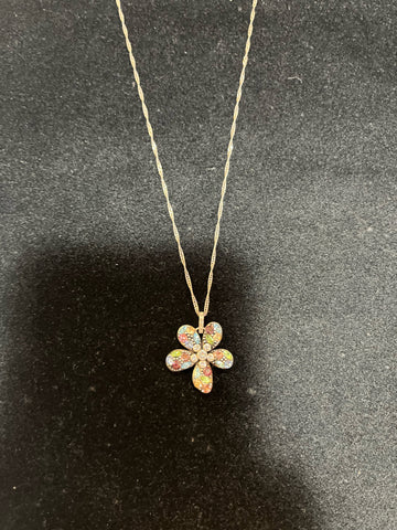 Brighton Reversible Multi-color Flower Necklace