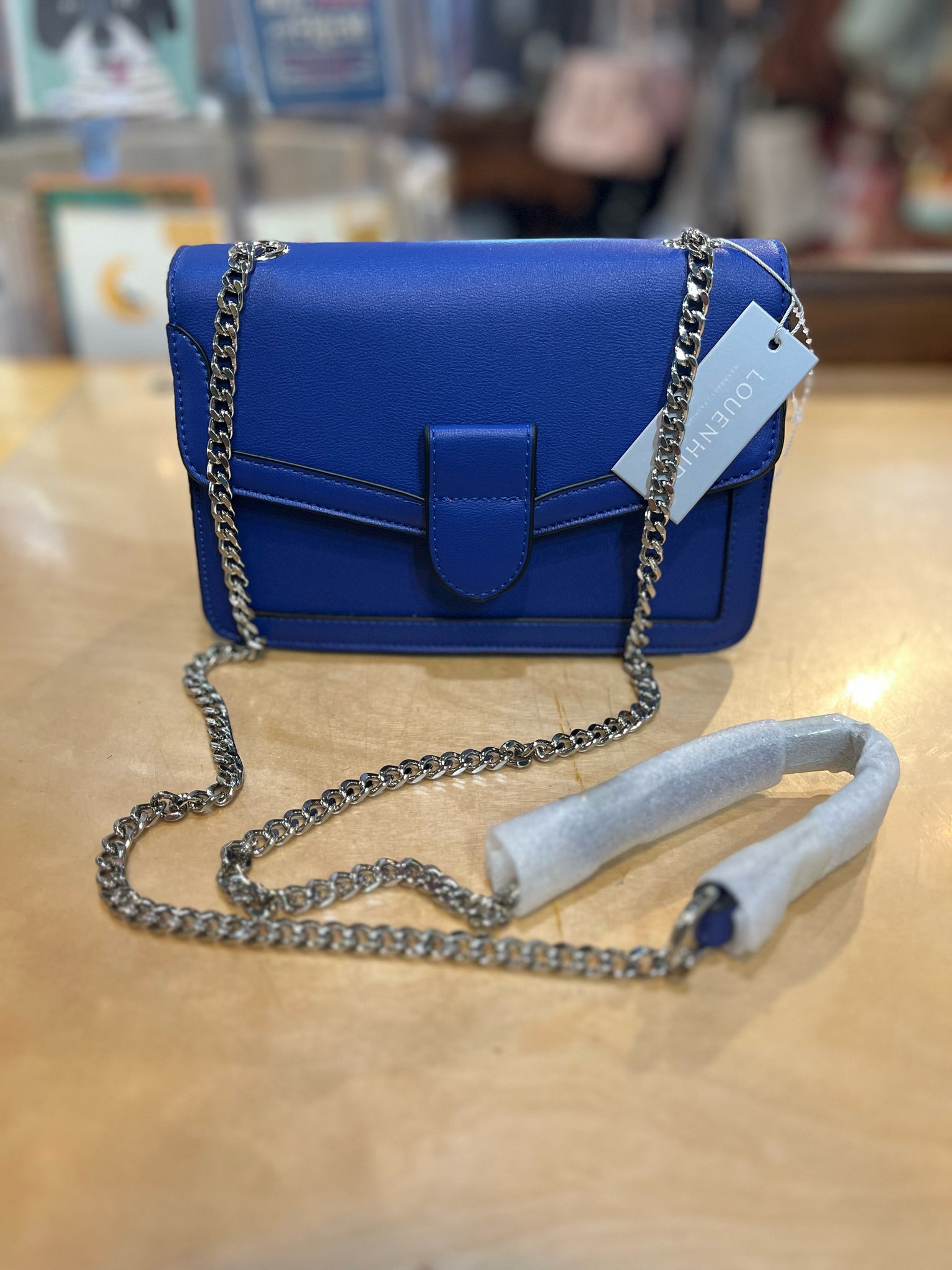 NWT Louenhide “Sienna Electric Blue Crossbody” Handbag