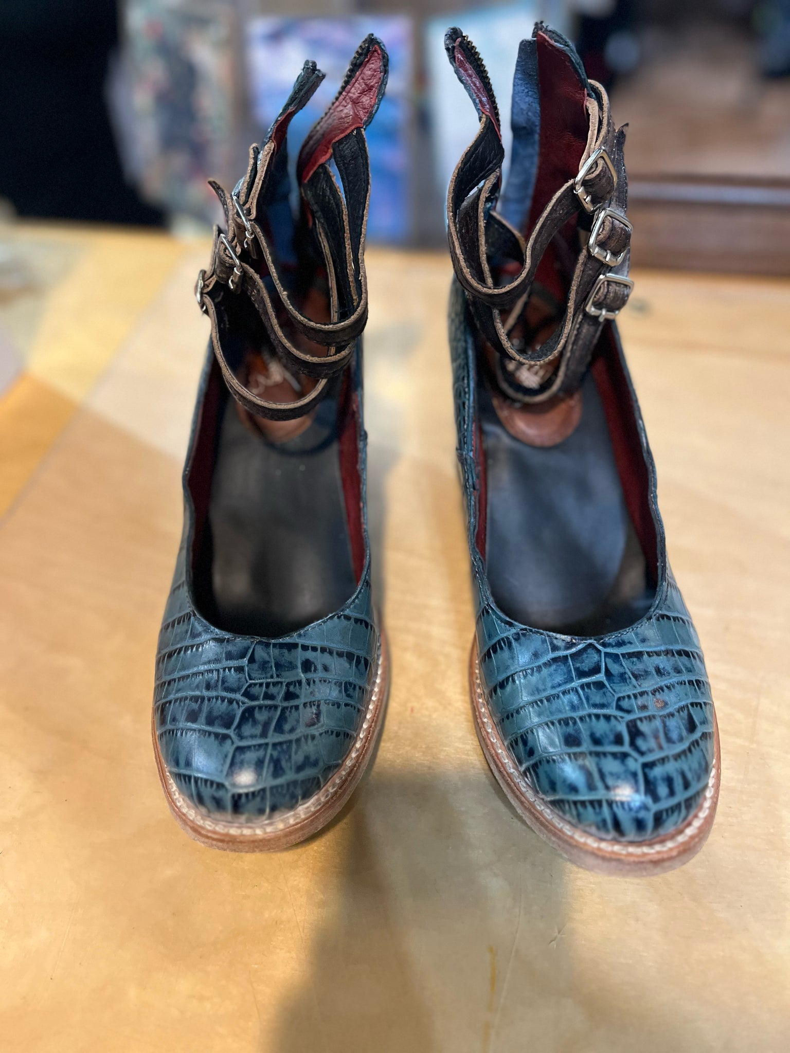 Free Bird “Randi” Turquoise Heels