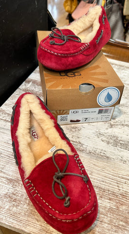 UGG Red “Tate” Slippers