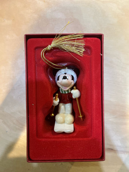 Lenox Mickey Skiing Ornament