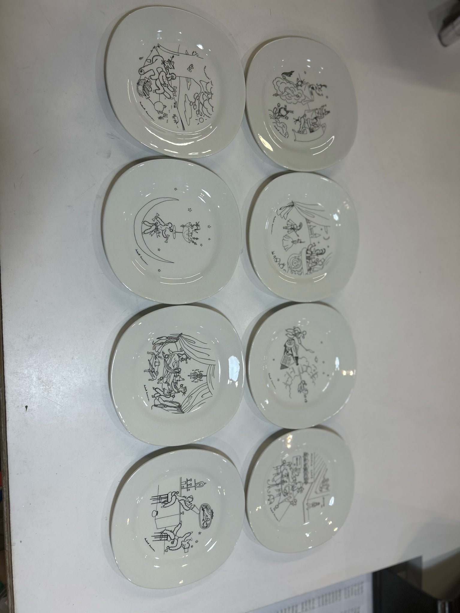 Poodlemania Vintage Plate Set
