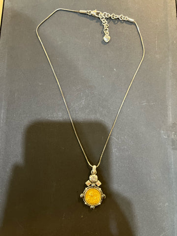 Brighton “Listen to the Music” Double Sided Pendant Necklace