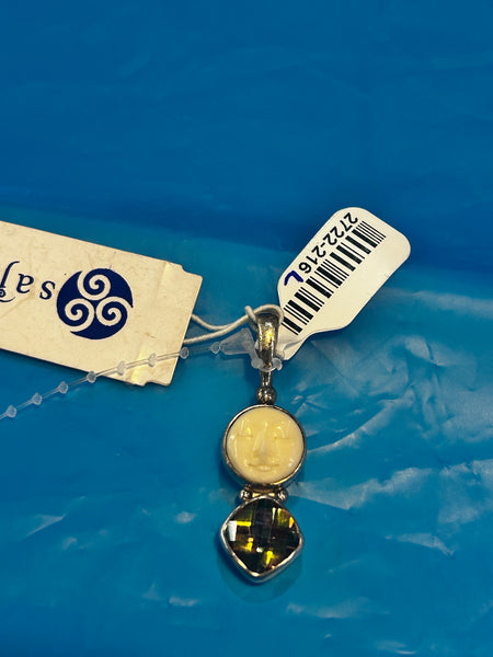 Sajen Sterling Topaz Pendant