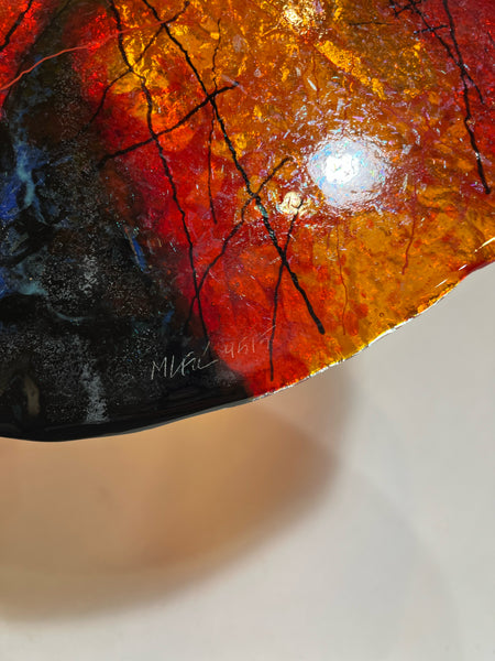 “Lava” by Marian Fieldson Glass & 22k Gold Plate