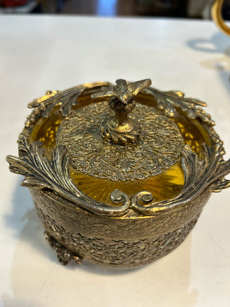 Vintage Ormolu Trinket Box