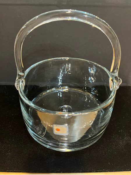 Blenko Clear Glass Pail
