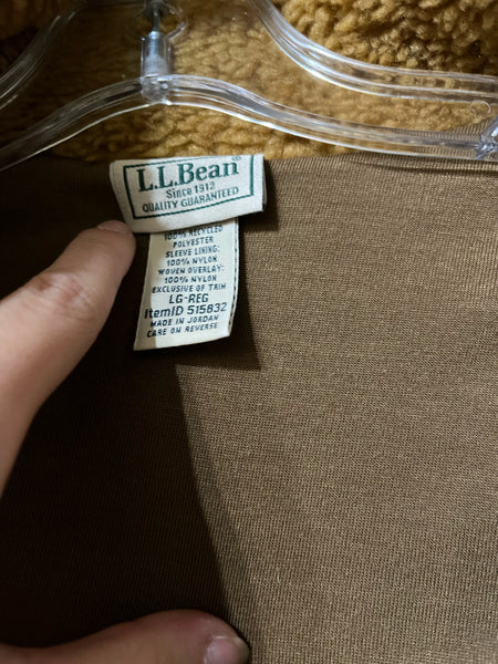 L.L. Bean Brown Sherpa Sweatshirt