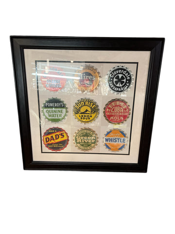 Framed Bottle Cap Print