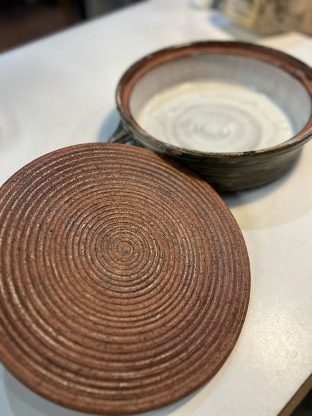 Vintage Lidded Pottery Dish