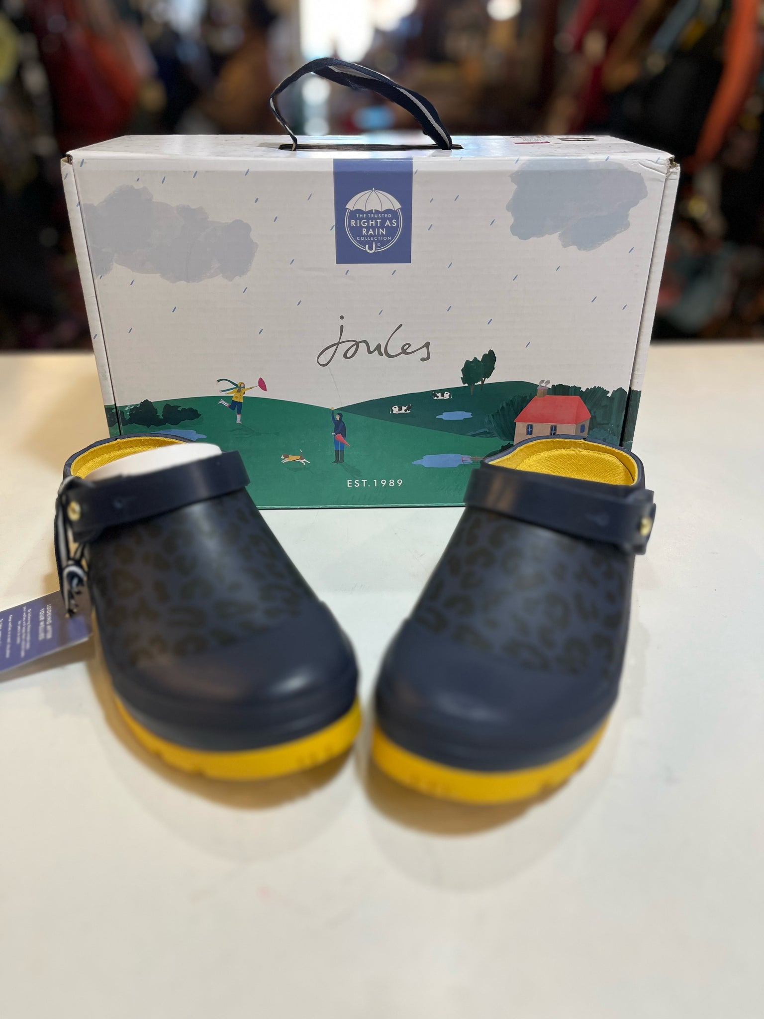 NWT Joules “Welly Clog” Navy Boots