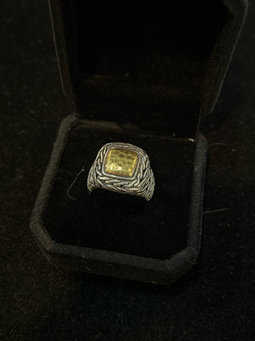 John Hardy 22k Gold Hammered Ring