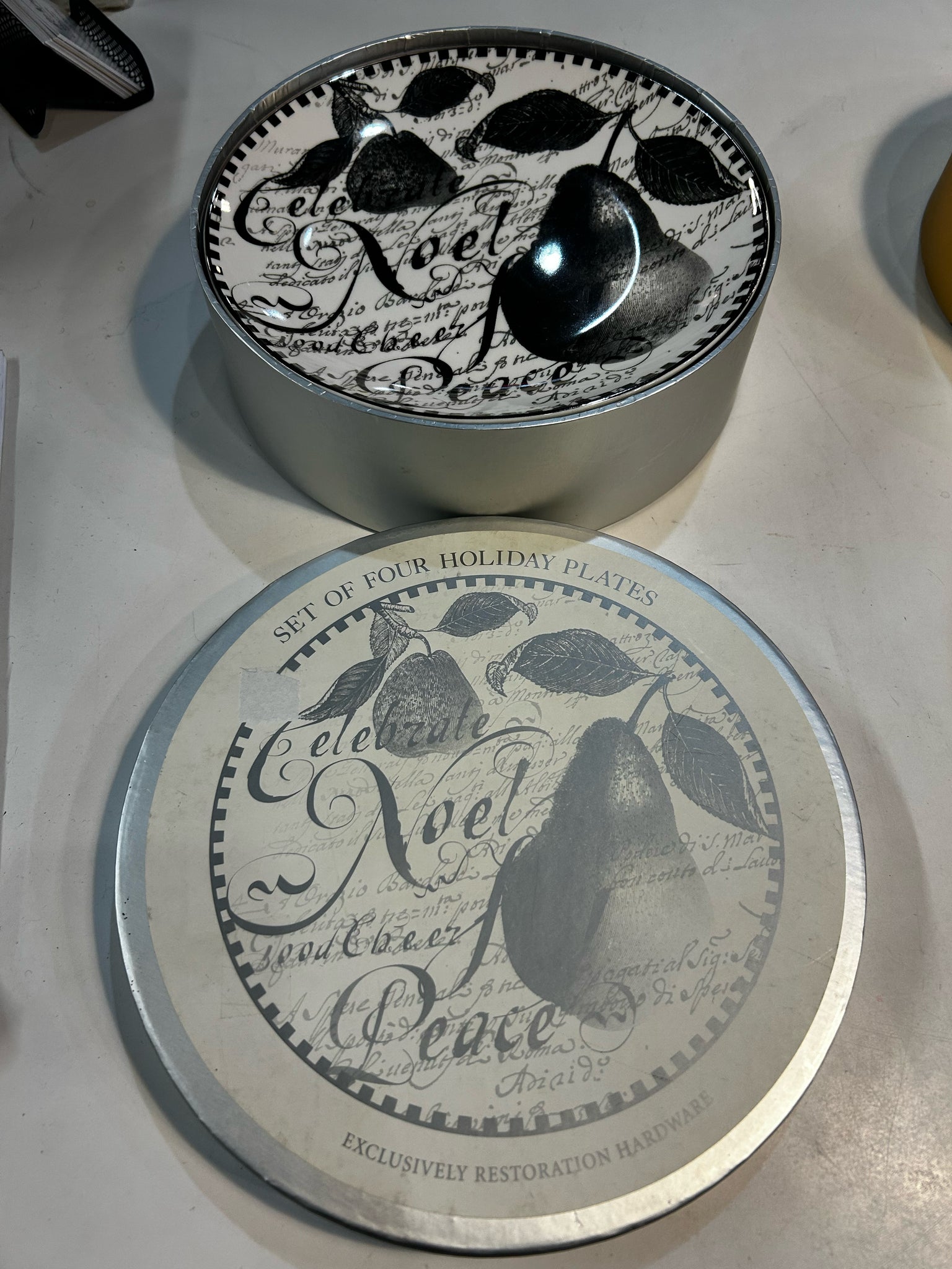 Restoration Hardware Christmas Plates