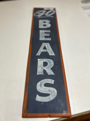 “Go Bears” Wood Sign