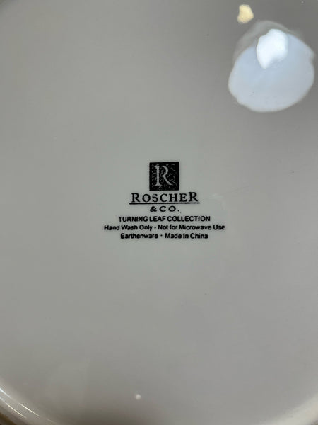 Roscher & Co. Fall Leaf Border Round Serving Bowl