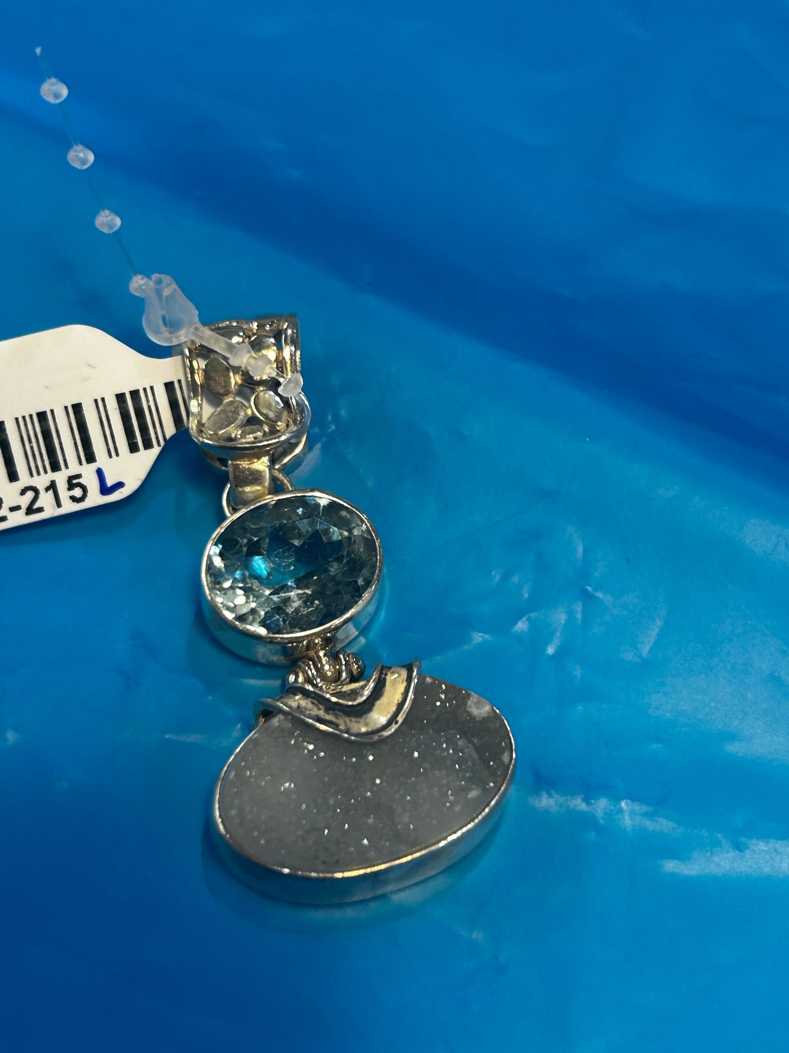 Sajen Sterling Druzy Pendant