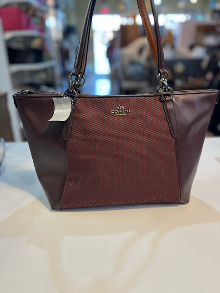Coach Legacy "Jacquard Oxblood" Handbag