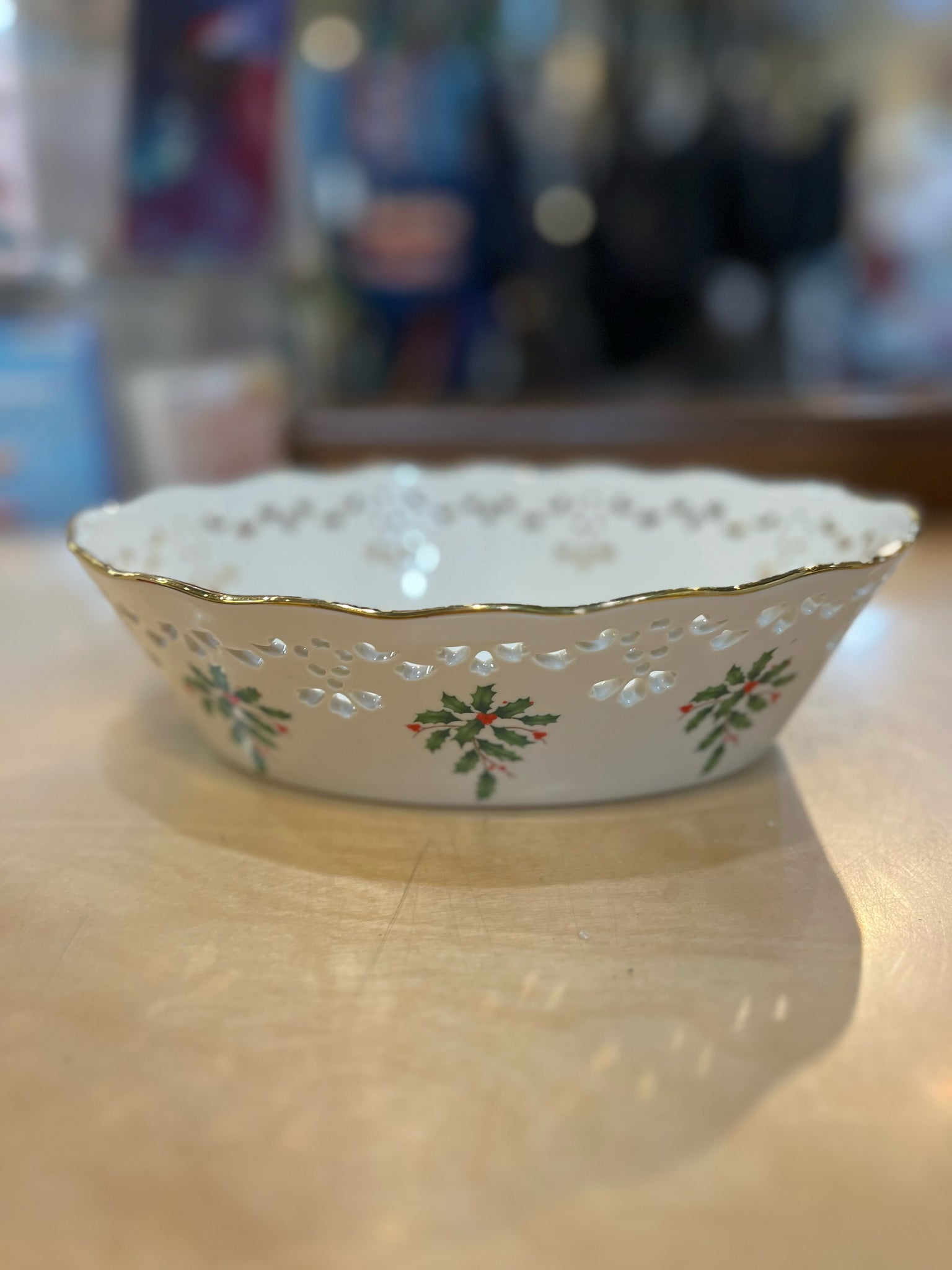 Lenox Holly Oval Bowl