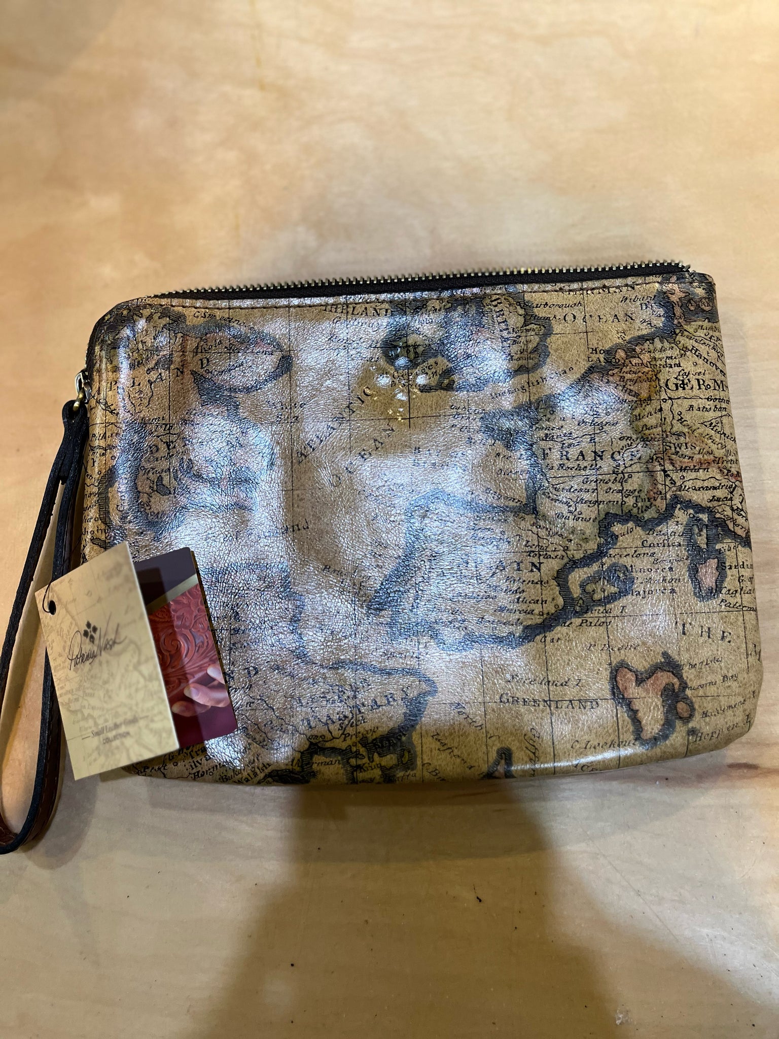 NWT Patricia Nash Euro Map Wristlet