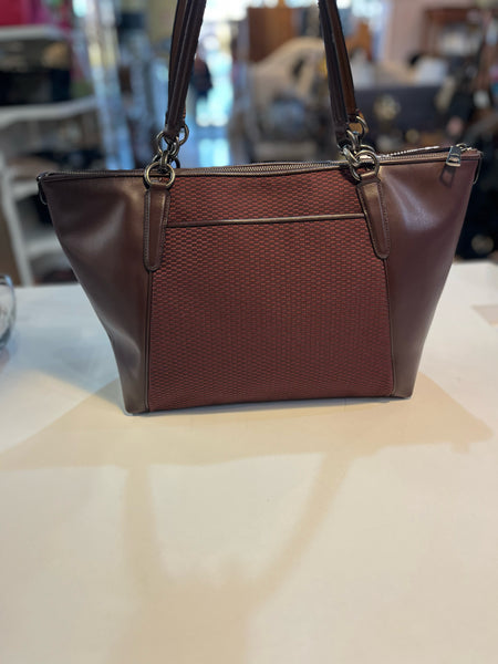 Coach Legacy "Jacquard Oxblood" Handbag