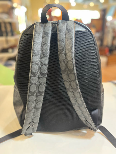 Coach Gray Signature Backpack