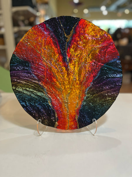 “Lava” by Marian Fieldson Glass & 22k Gold Plate