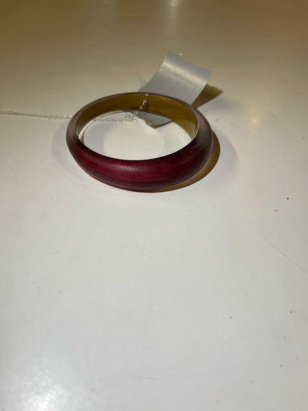 Alexis Bittar Pink Frosted Tapered Lucite Bangle Bracelet