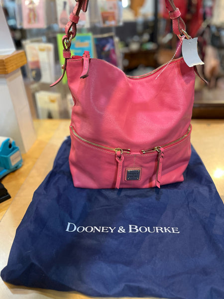 Dooney & Bourke Hot Pink Pebble Leather Handbag