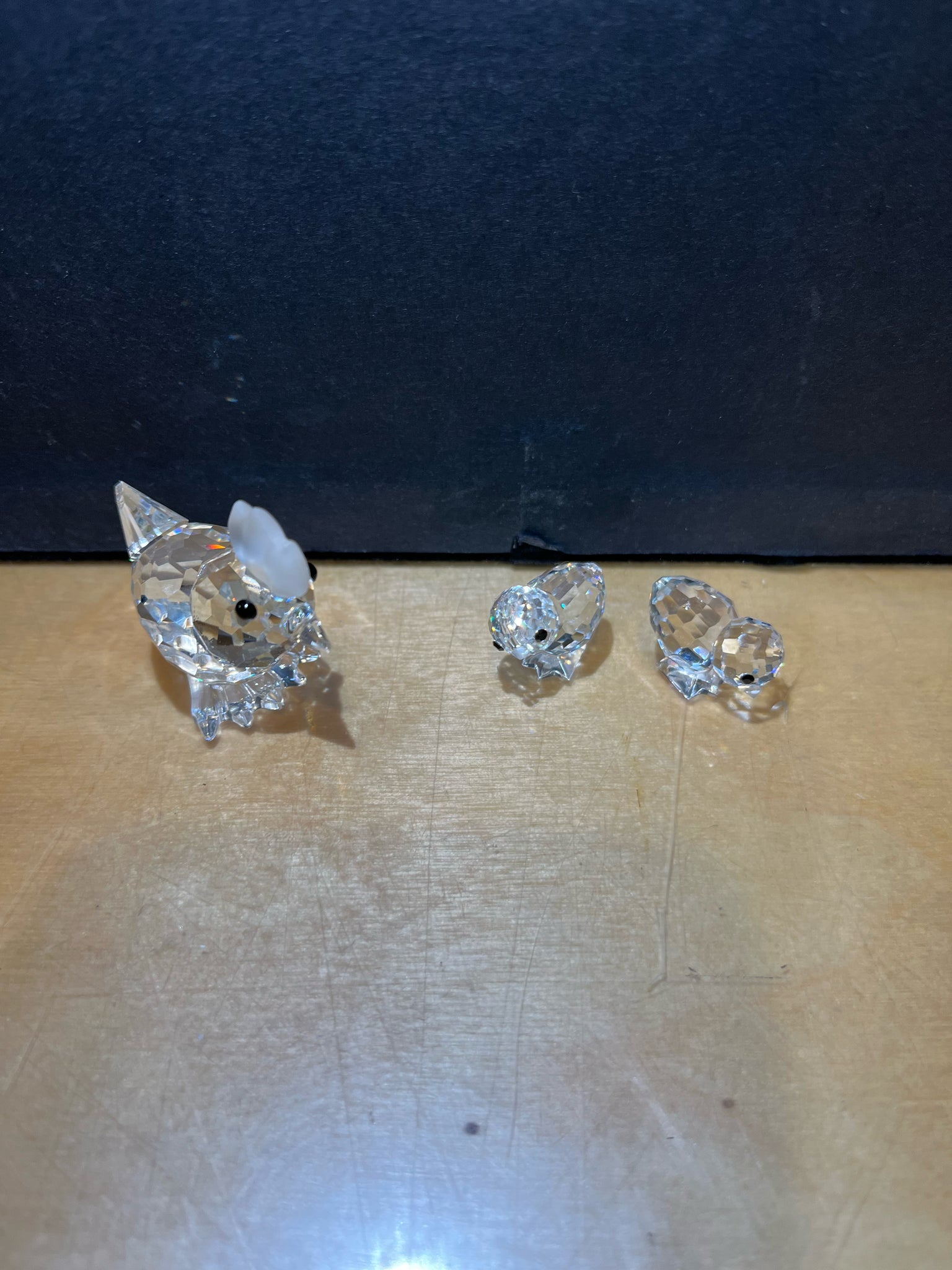 Swarovski Hen & Chicks Figurines