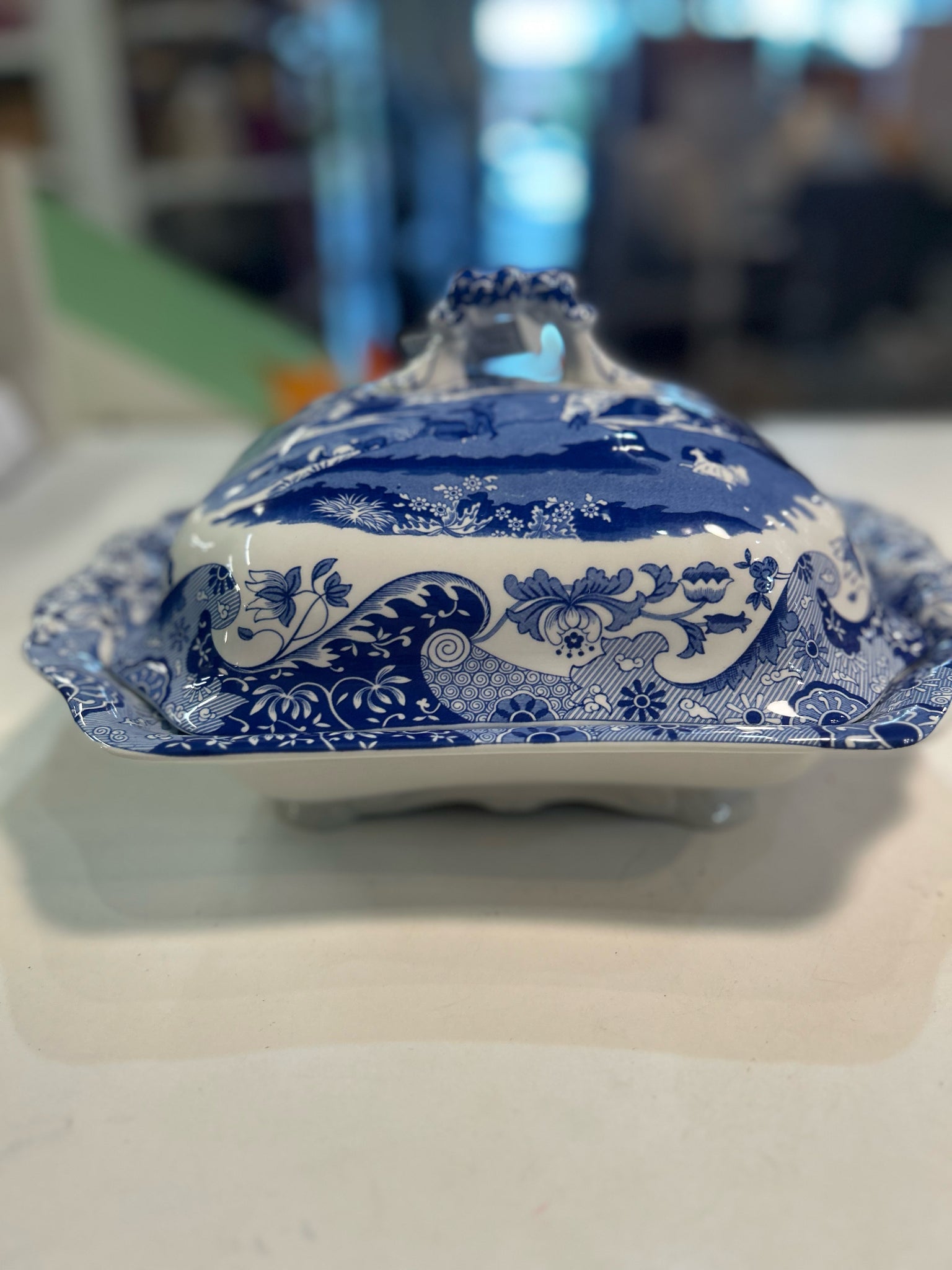 Spode Blue Italian Covered Dish