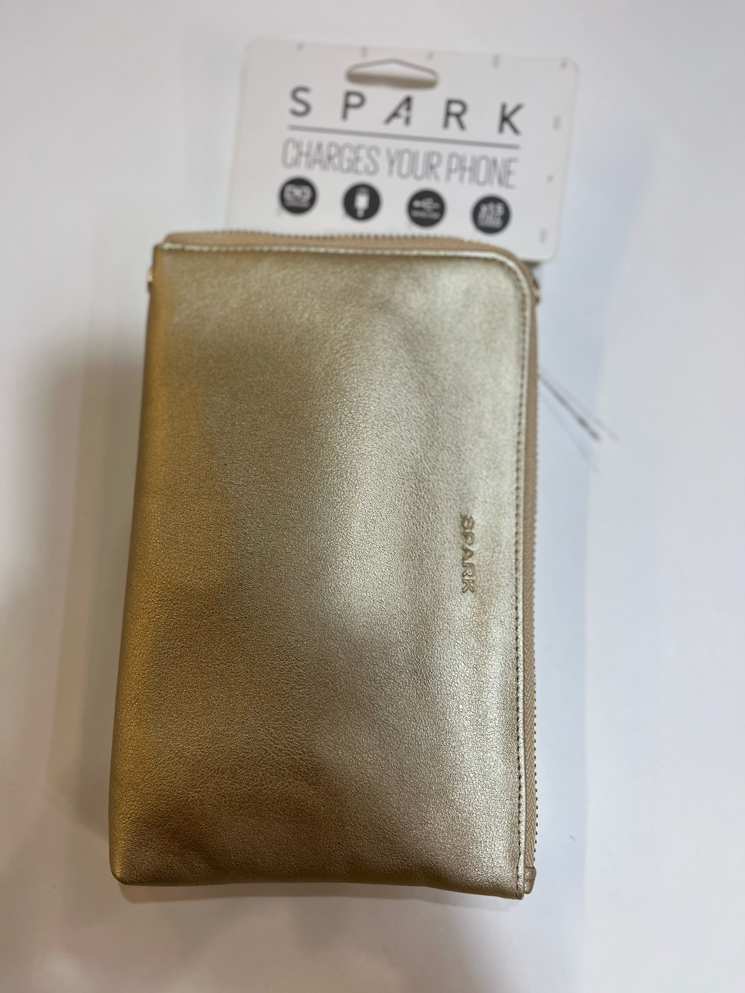 NWT Gold Charging Wristlet