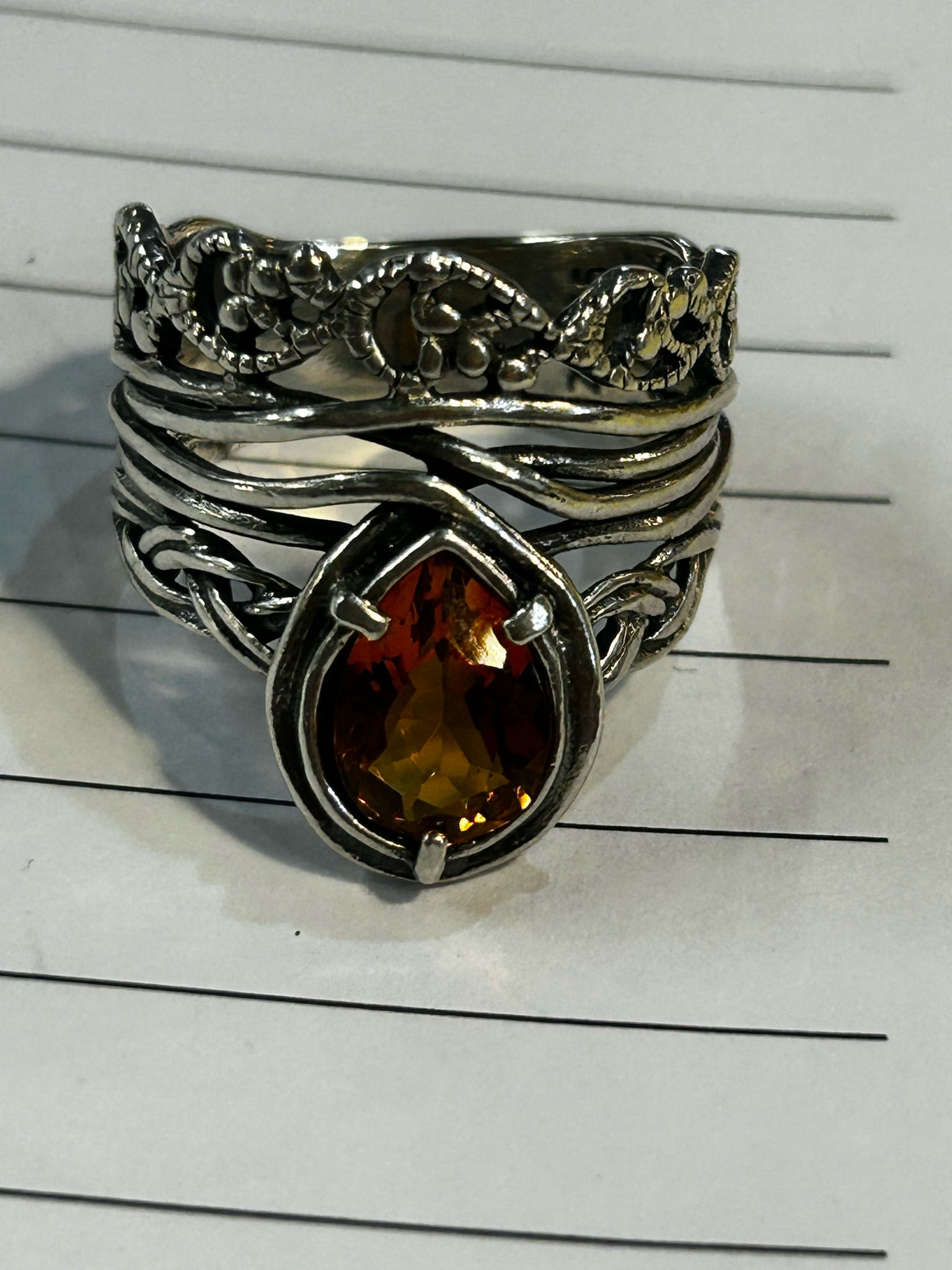 PZ Sterling & Citrine Ring