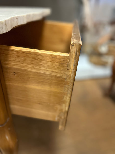 Stone Top Square End Table