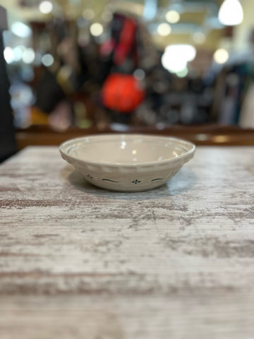 Longaberger White Pottery Bowl