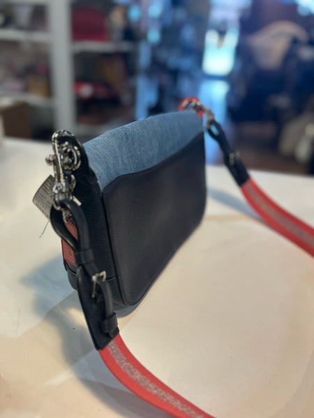 Coach Denim "Jes Messenger Crossbody" Handbag