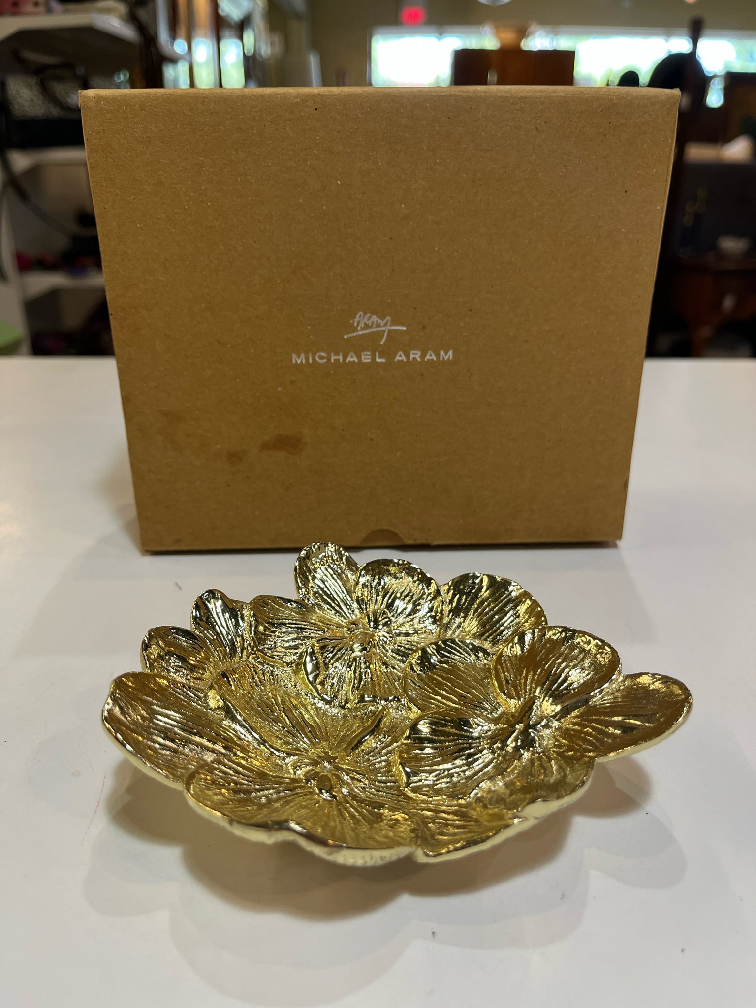 Michael Aram “Gold Orchid Mini” Dish