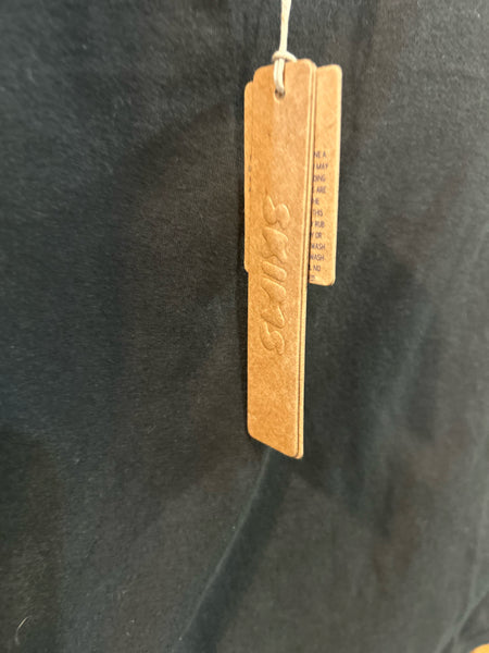 NWT Skims Black "Vintage Cropped Raglan" T-Shirt