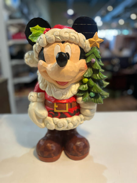 Jim Shore Disney Traditions "Old St. Mick" Mickey Statue