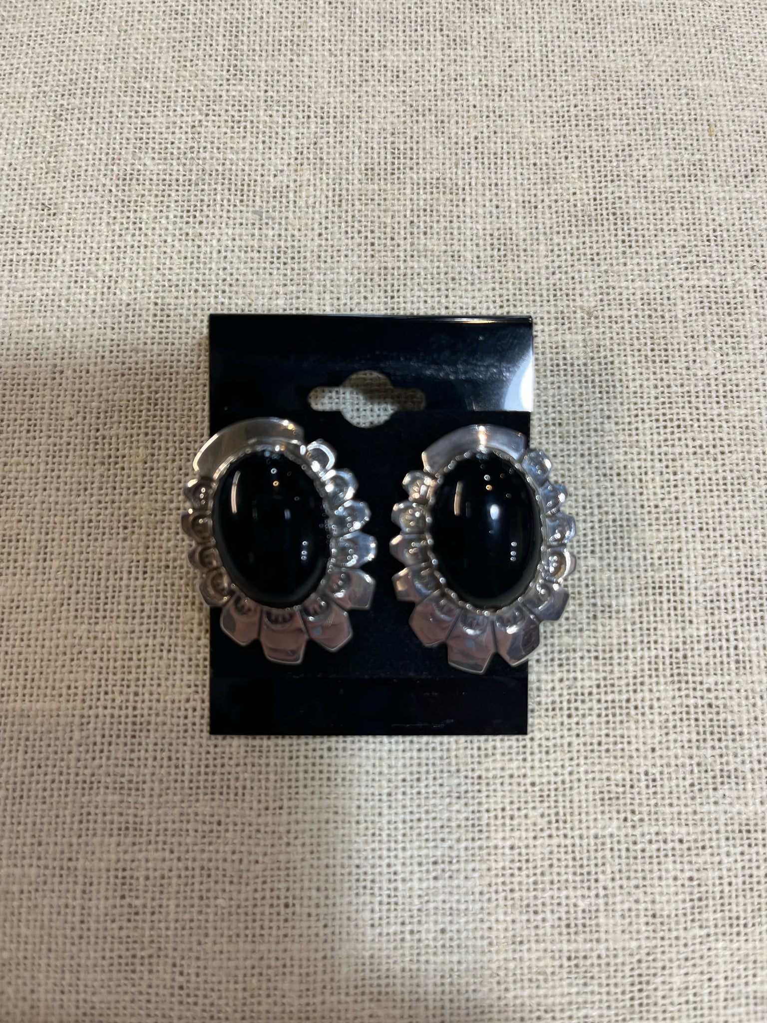 Sterling Silver & Black Onyx Earrings