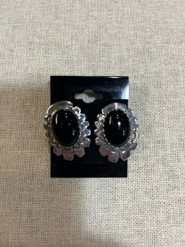 Sterling Silver & Black Onyx Earrings