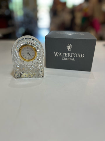 Waterford Small Rimmed Dome Carriage Desk Clock