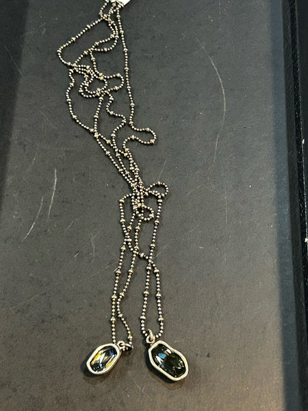 Uno de 50 Smoke Stone Necklace