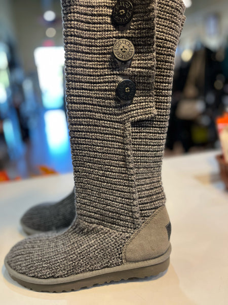 UGG Gray Knit Boots