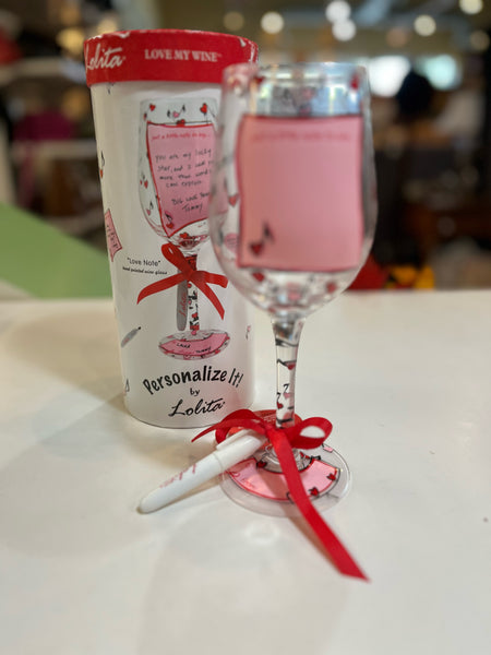 Lolita “Love Note” Wine Glass
