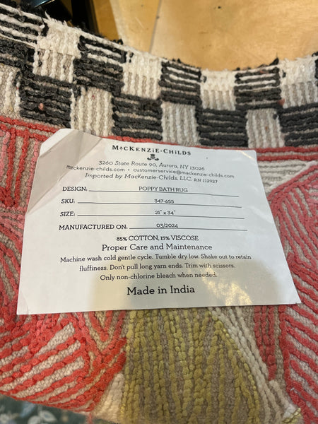 MacKenzie-Childs “Poppy Bath” Rug