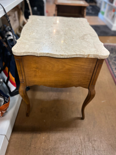 Stone Top Square End Table
