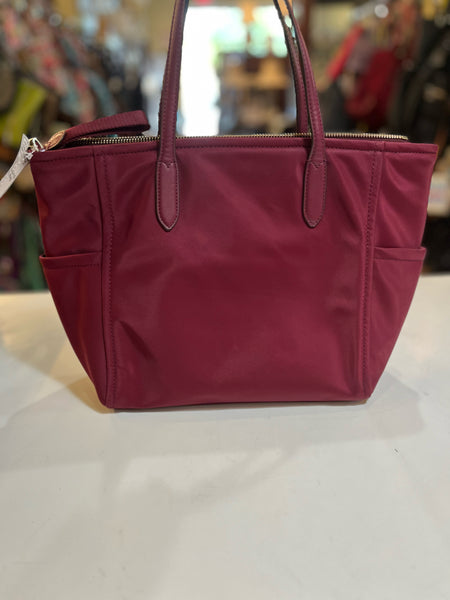 Kate Spade Burgundy Nylon Handbag